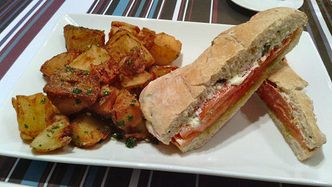 Food Factory Downtown - smoked salmon sandwich