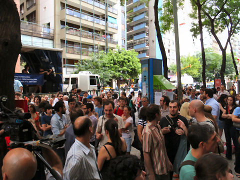 Crowd at Civil Registry