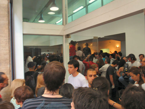 Crowd at Civil Registry