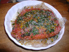 Gravlax - after 3 days of curing