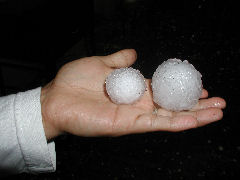 A couple more of the big hailstones