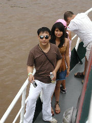 Henry & Viviana on the Delta tour