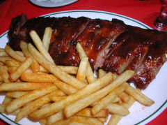 Henry J Bean’s rack of ribs