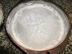 Paper, butter & flour a pan