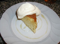 Honey-Liqueur Genoise, served