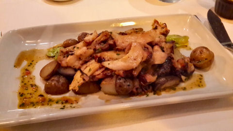 Huaca Pucllana - grilled octopus