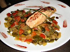 Kafka en Praga - salmon with ratatouille