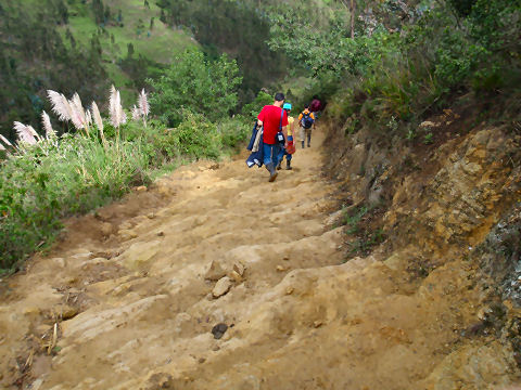 The trek to Karajia