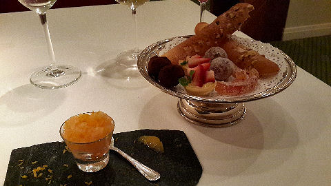 La Bourgogne - petits fours and sorbet