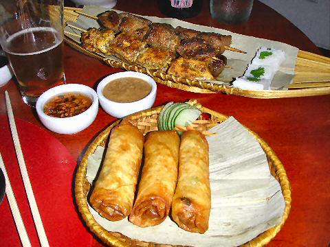 Lotus Neo Thai - springrolls and satay