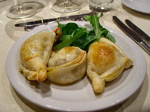 Luigi Bosca lunch - trio of empanadas