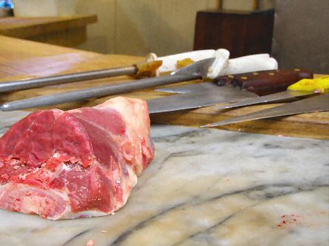 Butcher shop at the Mercado del Progreso