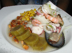 Moche - ceviche mixto