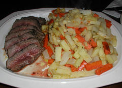 New Year’s Eve - Steak and Root Vegetables