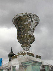 Greek Urn outside the Greek Orthodox Church