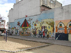 Mural in Plaza Juan Tronconi