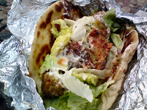 Falafel sandwich