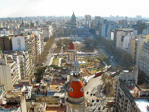 Congreso Plaza from Palacio Barolo