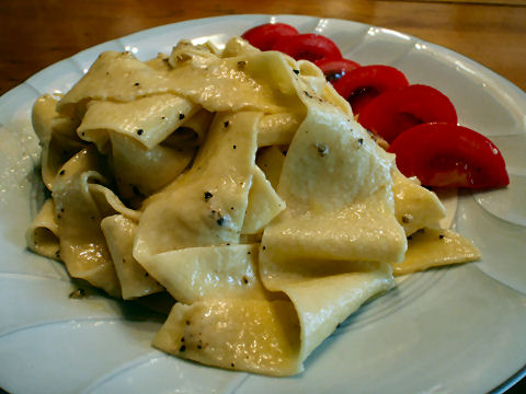 Pappardelle alfredo