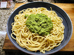 Foratini with Basil-Pecan Pesto