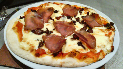 The Pony Line - mushroom and kobe bresaola pizza