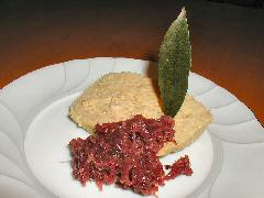 Boudin Blanc Terrine with Onion Marmalade