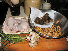 Ingredients for a Poussin roast