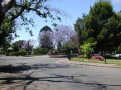 Entrance to the beautiful Plaza Francia