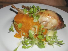 Resto - quail, squash puree
