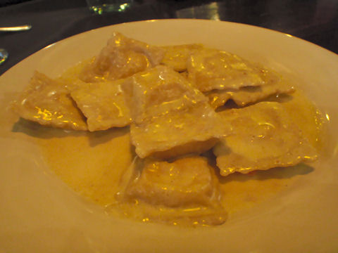 Rey Castro - ravioli with almond cream