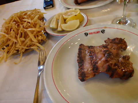 Rio Alba - chivito and papas pailles