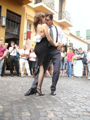 Tango dancers at the San Telmo Fair