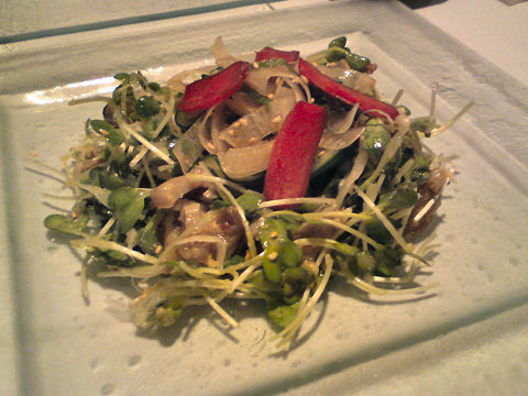 Geoduck clam salad