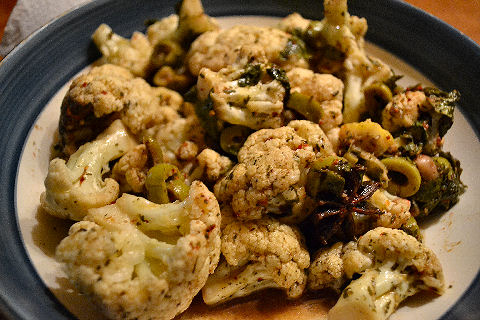 sous vide Moroccan cauliflower