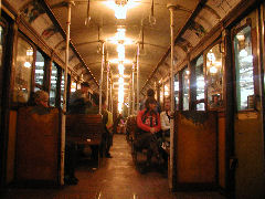 Subway car on Linea A