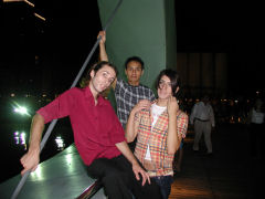 Tato, Henry, & Juan on the Puente de la Mujer in Puerto Madero