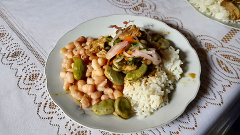 Adobo de chancho lunch