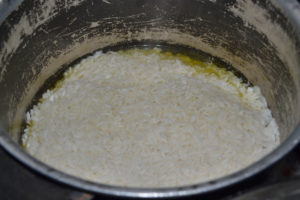 Seco de cabrito - rice