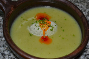 Chilled Potato and Summer Squash Soup