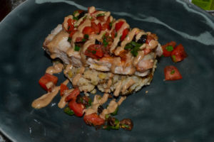 Pork Loin, Mujedra, Tomato & Long Chili Salsa