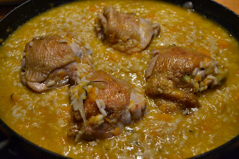 Veneto class - risotto di pollo, zucca e rosmarino