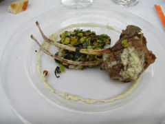 Vinedo de los Vientos - lamb chops with roquefort