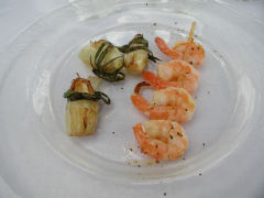 Vinedo de los Vientos - grilled shrimp