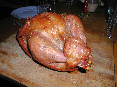 The turkey after a little oven browning