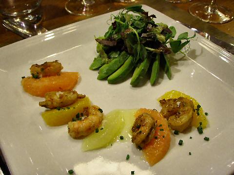 Grilled shrimp with citrus