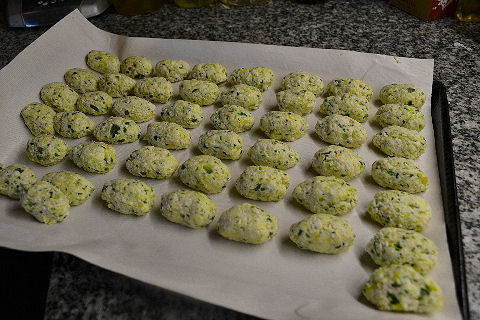 Zucchini gnocchi